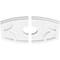 Ekena Millwork Kailey Architectural Grade PVC Ceiling Medallion, 14"W x 9 3/8"H x 3"ID x 7 1/2"C x 1"P, Two-Piece CMP14X9KY2-03000 - alternate 4
